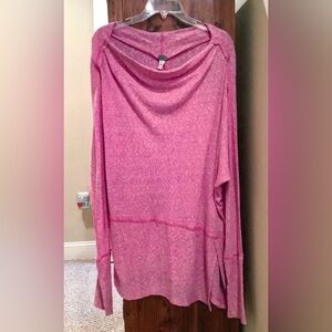 Free People London Town Thermal Knit Tunic Top